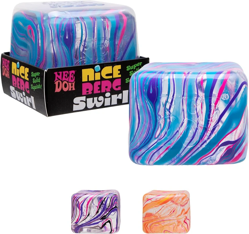 Schylling NeeDoh Swirl Nice Berg Jumbo Sensory Squeeze Toy