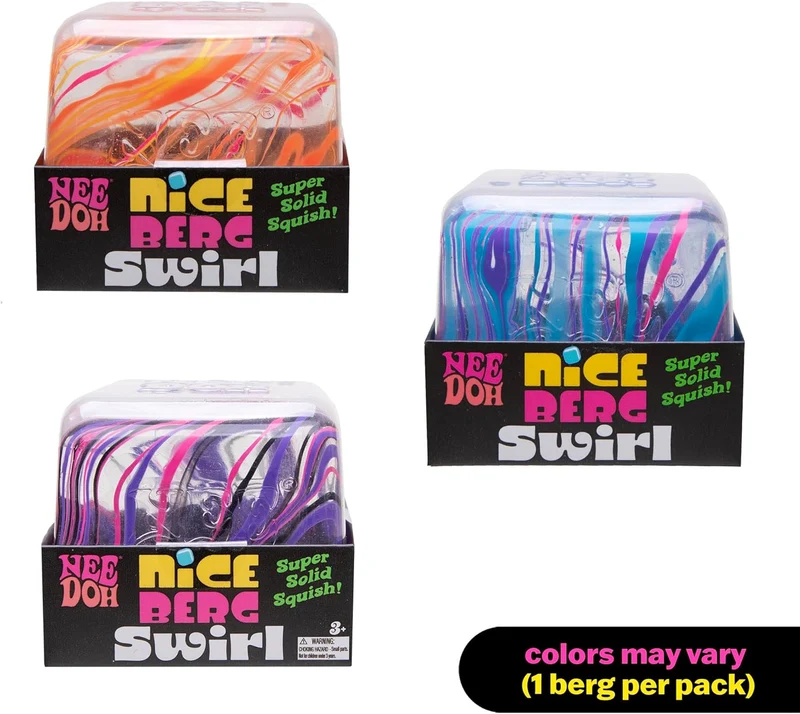 Schylling NeeDoh Swirl Nice Berg Jumbo Sensory Squeeze Toy