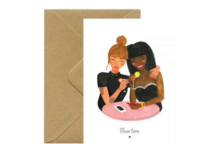 Carte aquarelle - True love - ATWS