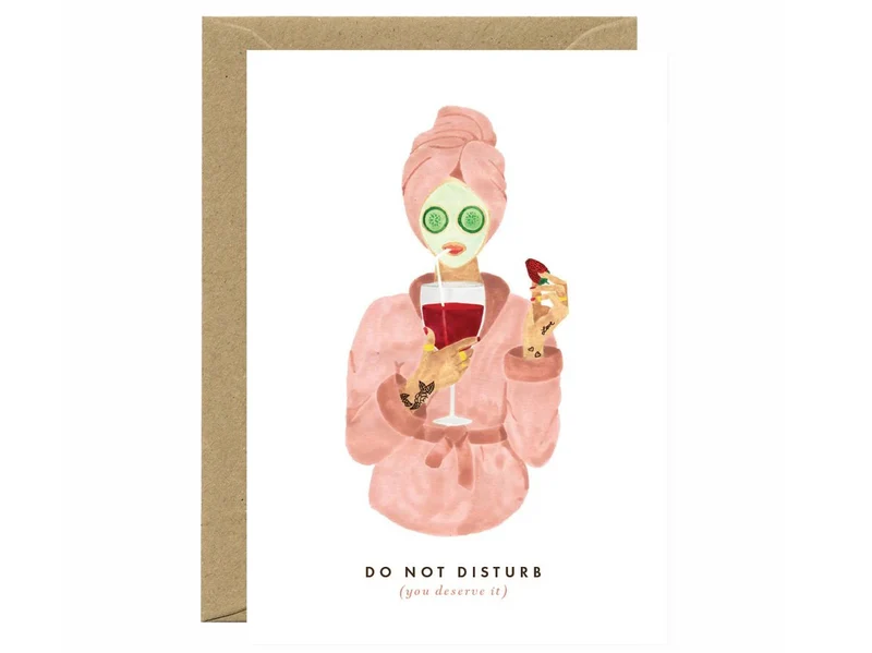 Carte aquarelle - Do not disturb - ATWS
