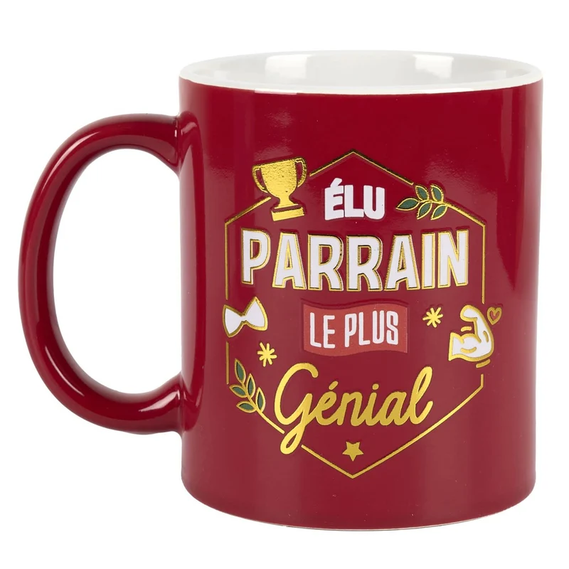 MUG PARRAIN LE PLUS GENIAL