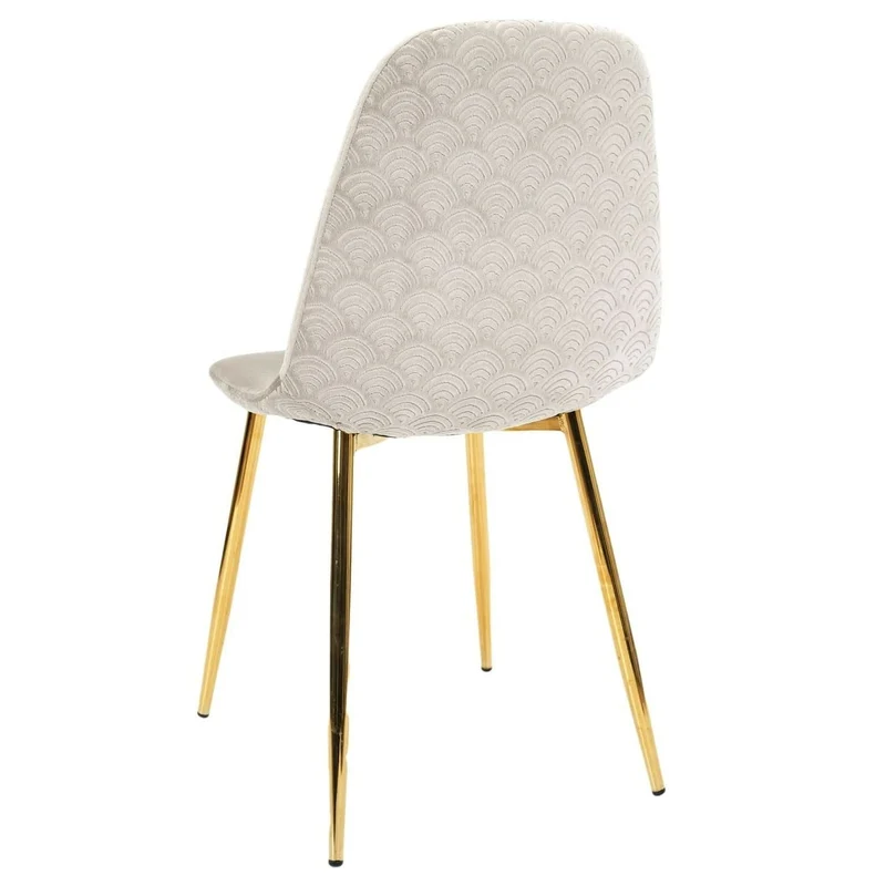 CHAISE PIEDS DORE - Lot de 4