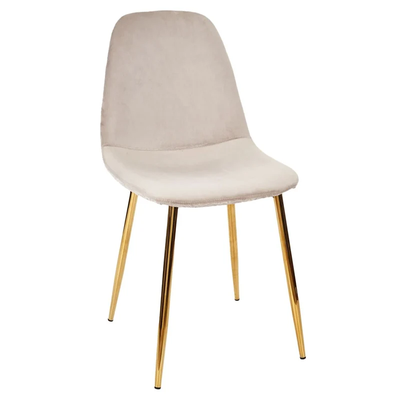 CHAISE PIEDS DORE - Lot de 4