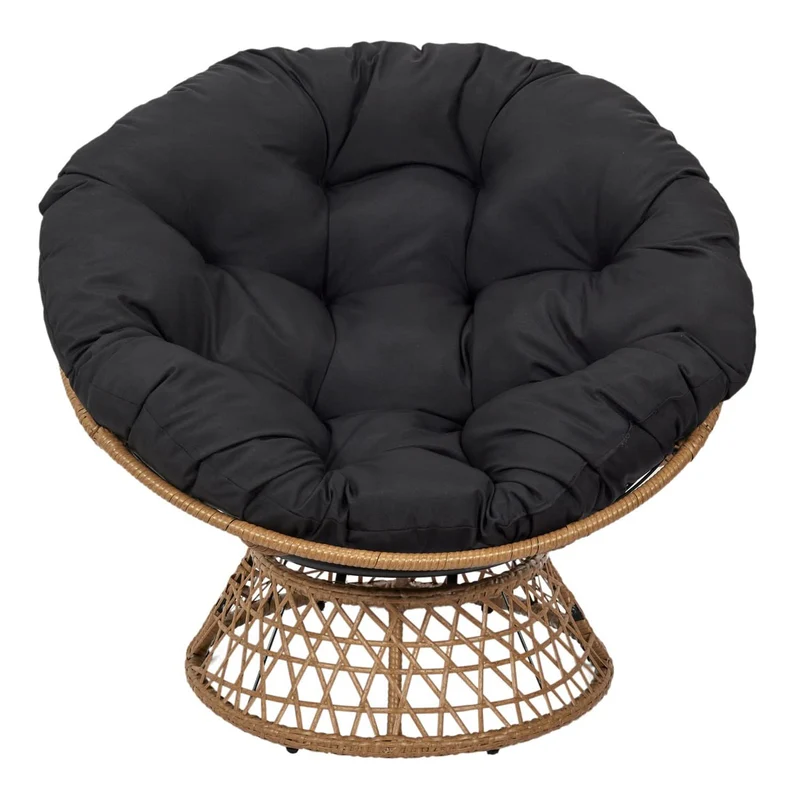 FAUTEUIL CANCUN COUSSIN NOIR