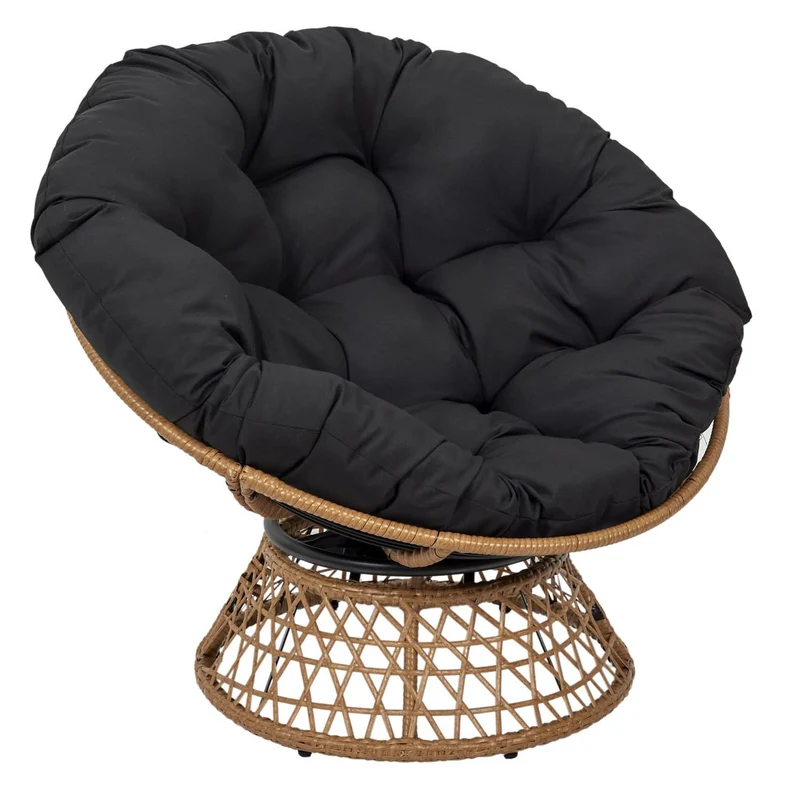 FAUTEUIL CANCUN COUSSIN NOIR