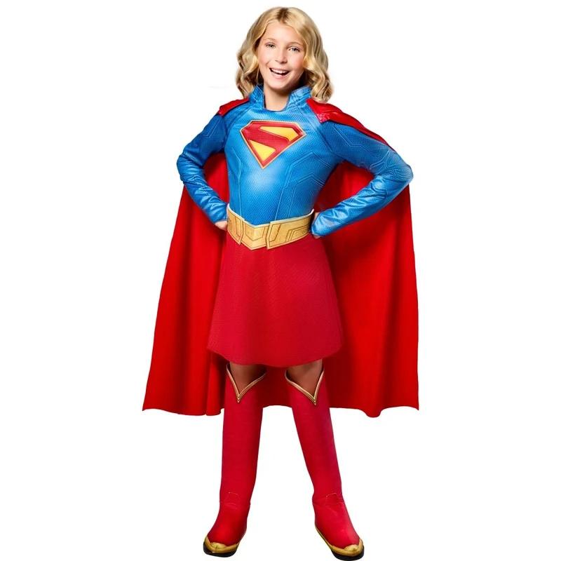 Supergirl Deluxe Costume for Kids, DC Comics Superhero Costume