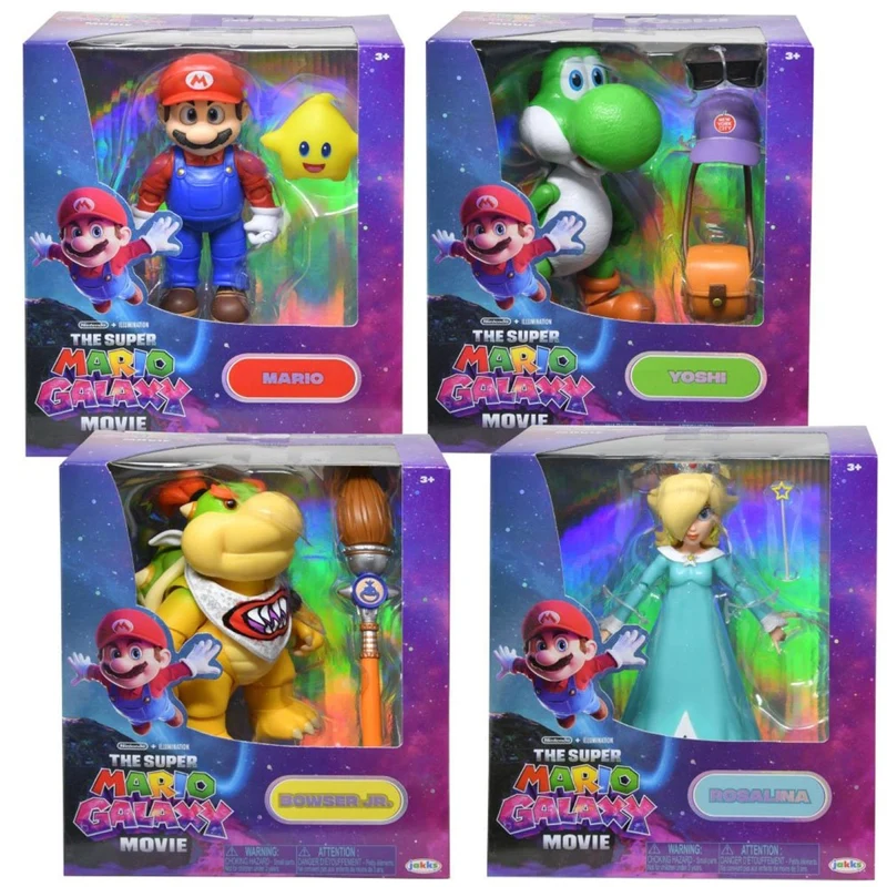 Super Mario Galaxy Movie Actions Figure, 5 Inches, Nintendo, Assortment, 1 Count