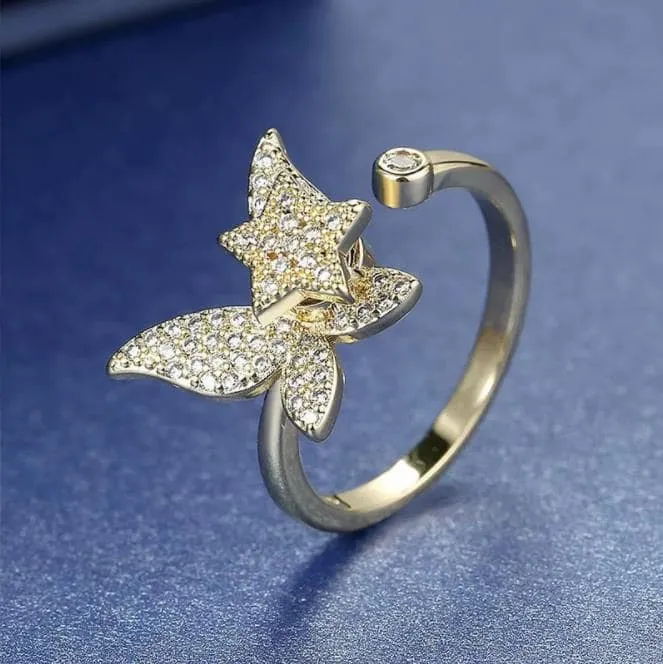 Bague rotative étoile anti-stress