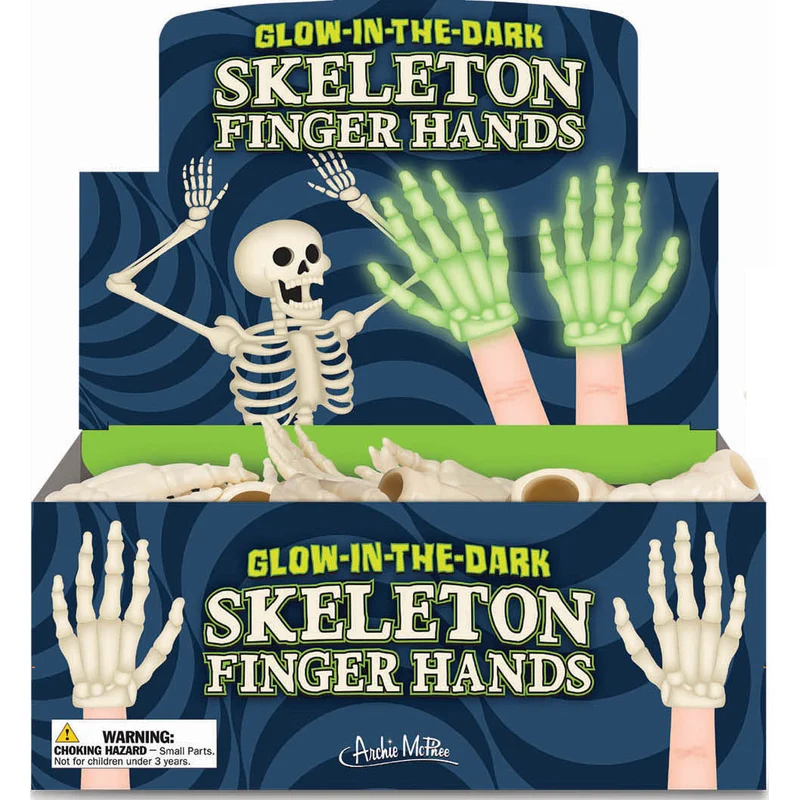 Glow-in-the-dark Skeleton Hand - 1pc
