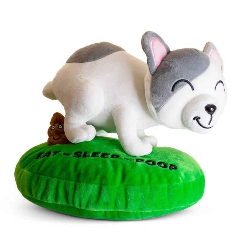 Eat, Sleep, Poop French Bulldog Plushie-