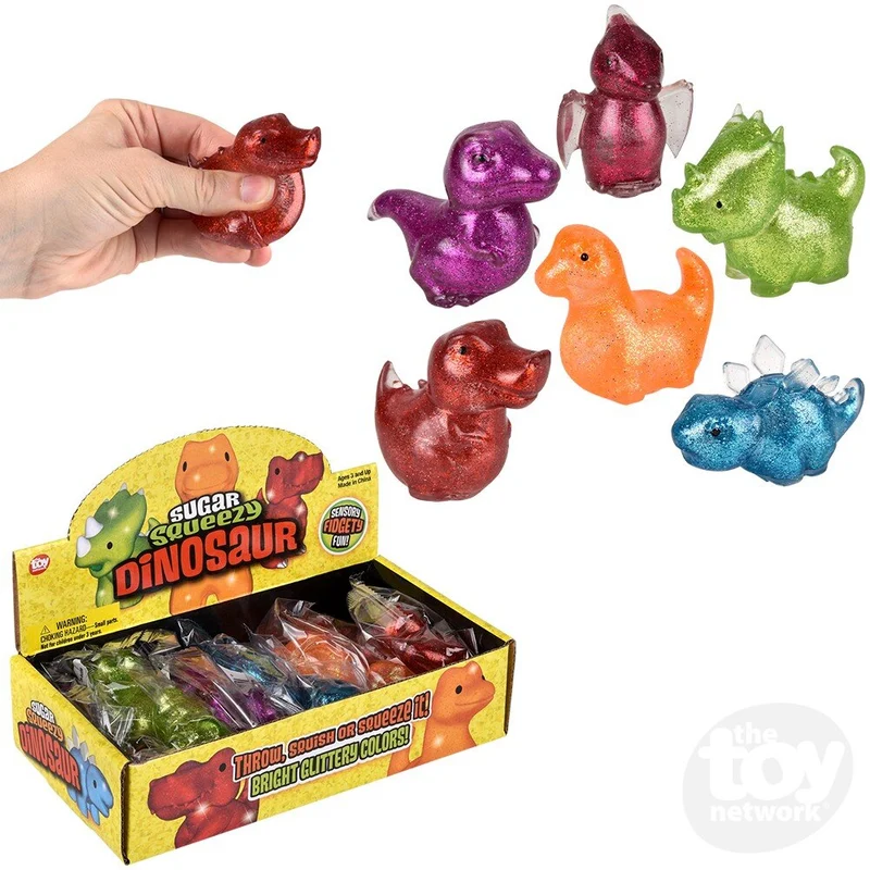 Single Squeezy Sugar Dinosaur Fidget Toy