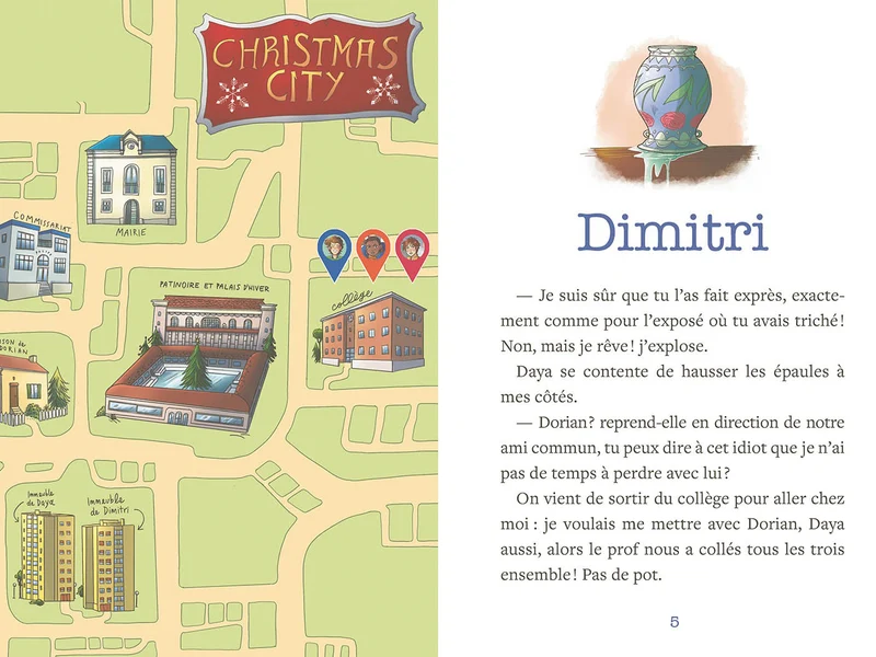 Roman de l'Avent - Enquête à Christmas City - Auzou