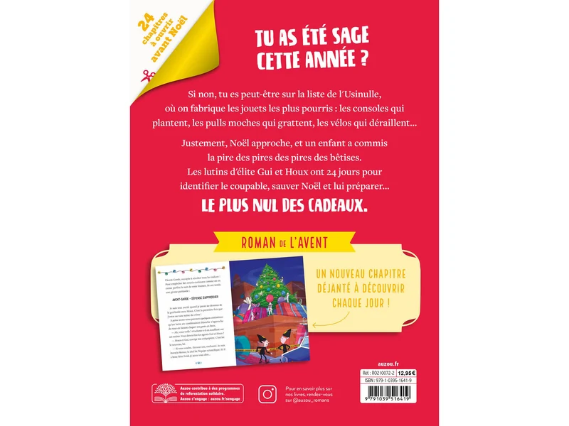 Roman de l'Avent - Mission Cadeaux nuls - Auzou