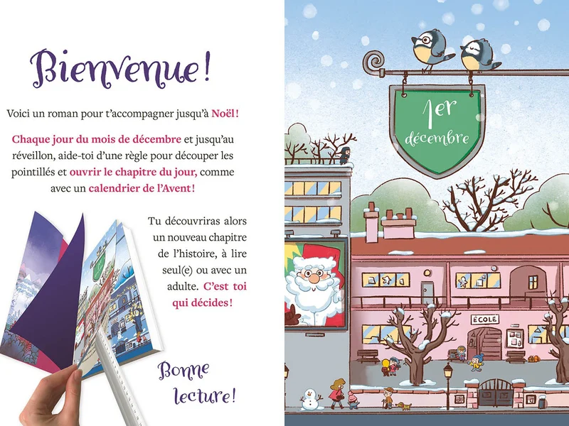 Roman de l'Avent - Le Noël de Clara la petite sorcière - Auzou