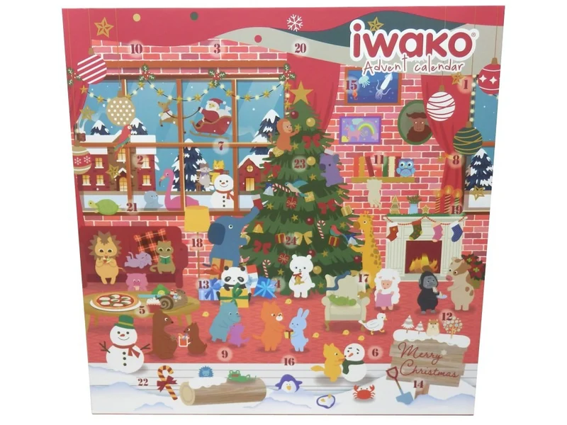 Calendrier de l'Avent - 26 gommes figurines - Iwako (Made in Japan)