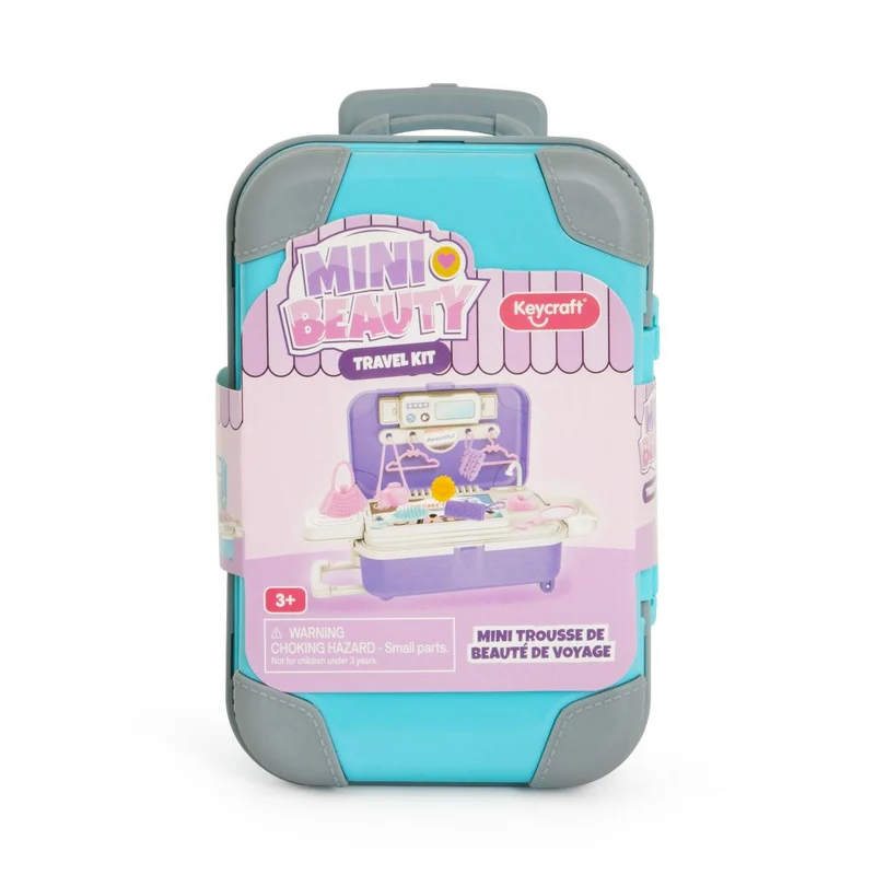 Keycraft Mini Beauty Travel Kit Toy with Suitcase Carry Case