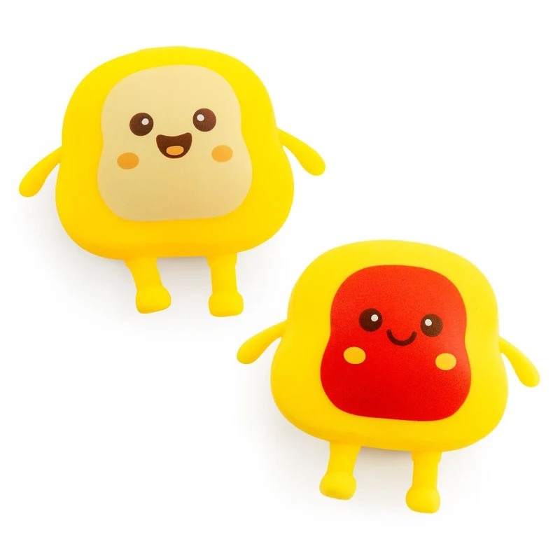 Single Keycraft Squishy Toasties Sensory Toy Kawaii Toast 4-Inch