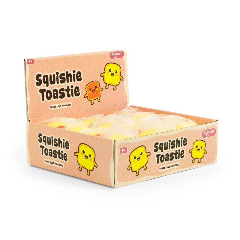 Single Keycraft Squishy Toasties Sensory Toy Kawaii Toast 4-Inch