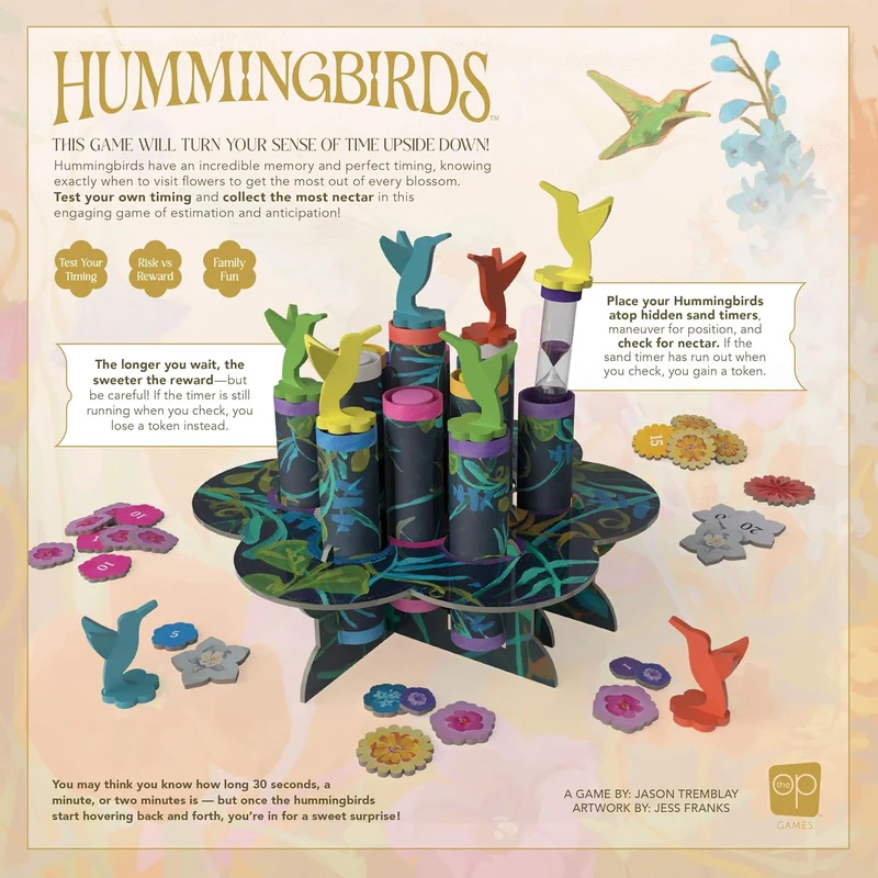 Hummingbirds Real-Time Dexterity Board Game 2-4 Players