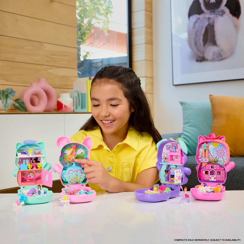 Polly Pocket Set Sail Kitty Compact Playset with Micro Doll