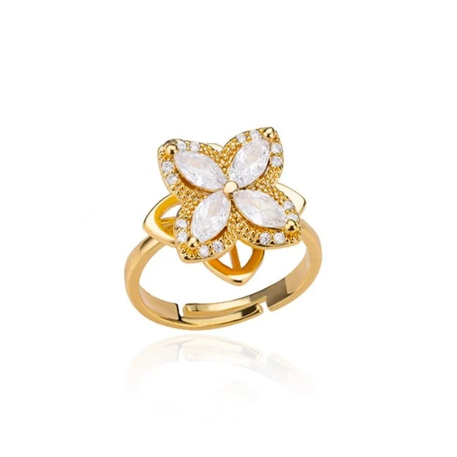 Bague Rotative Trèfle Anti-Stress