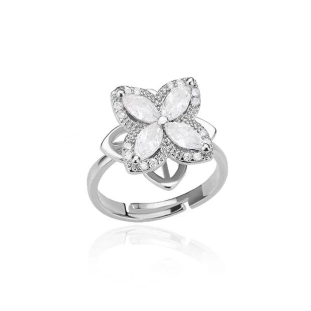Bague Rotative Trèfle Anti-Stress