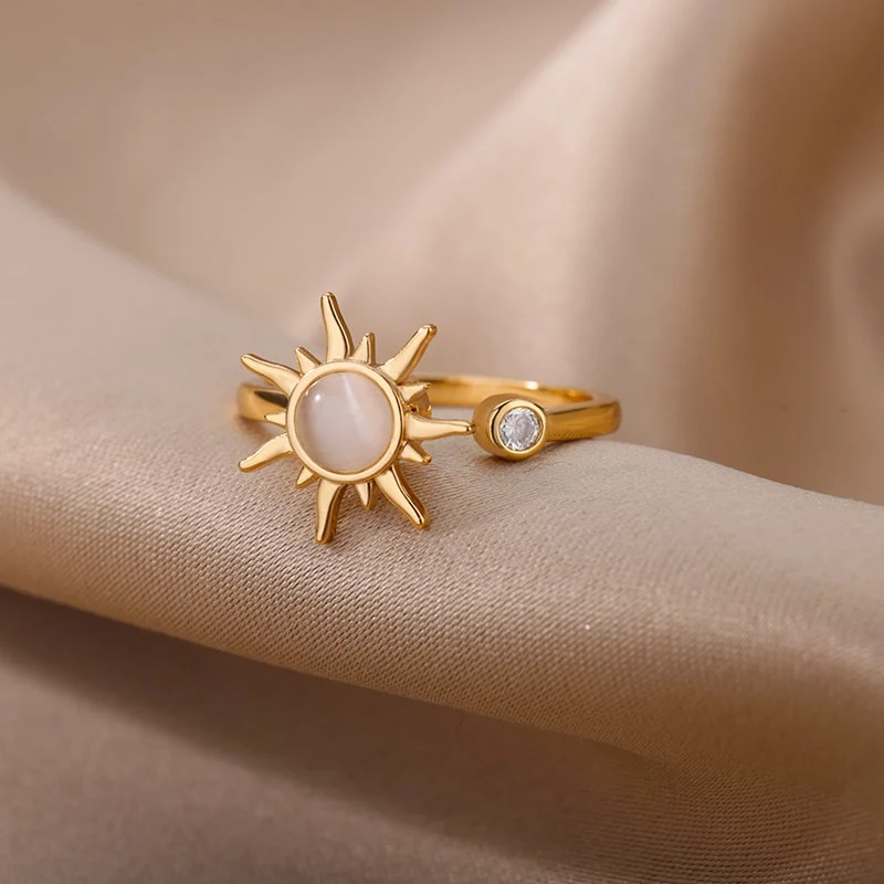 Bague Soleil Envoûtant Rotative