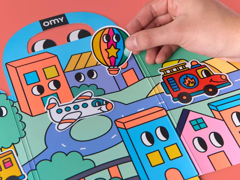 Kit de stickers Montessori - Vroom Vroom - Omy