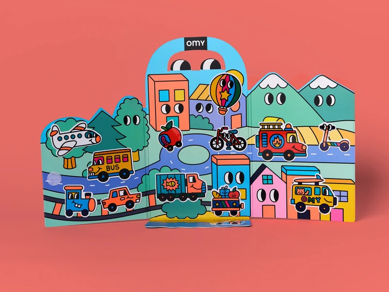 Kit de stickers Montessori - Vroom Vroom - Omy