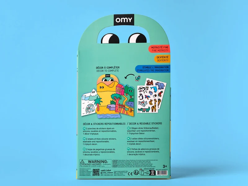 Kit de stickers Montessori - Animals - Omy
