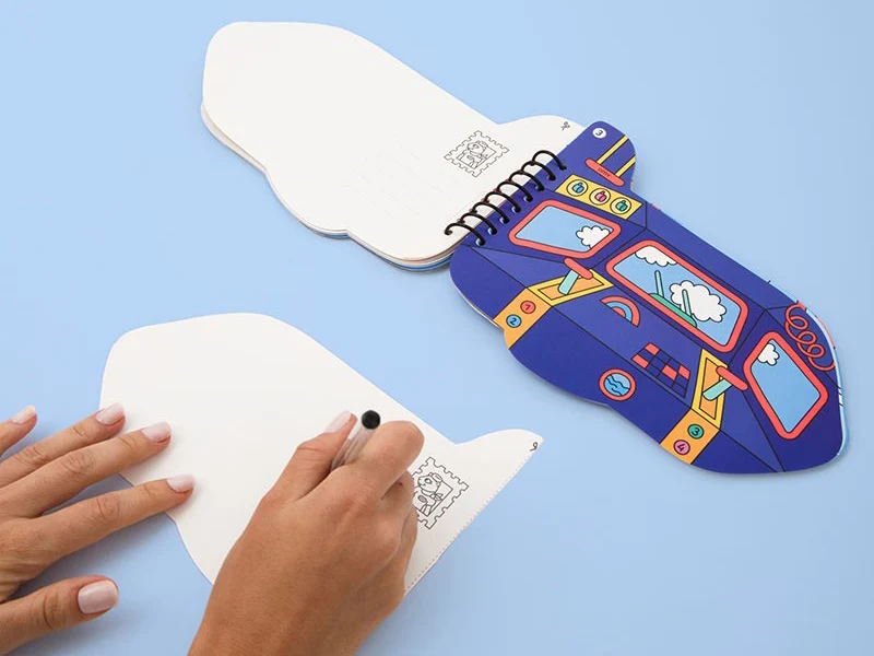 Carnet de stickers multi-activités - Avion - Omy