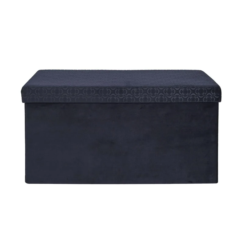 COFFRE BANC PLIABLE RETRO BLEU NUIT