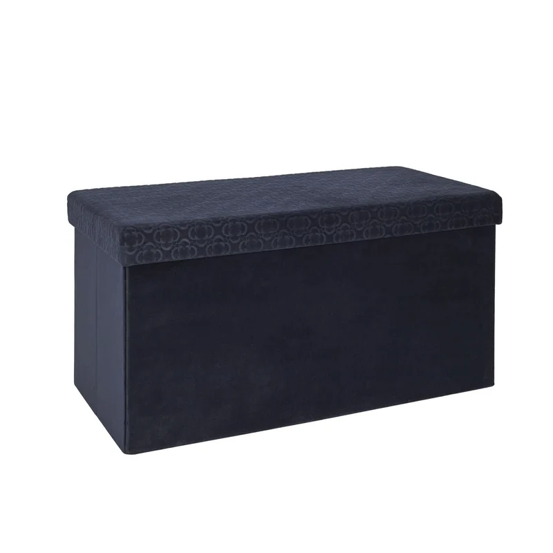 COFFRE BANC PLIABLE RETRO BLEU NUIT