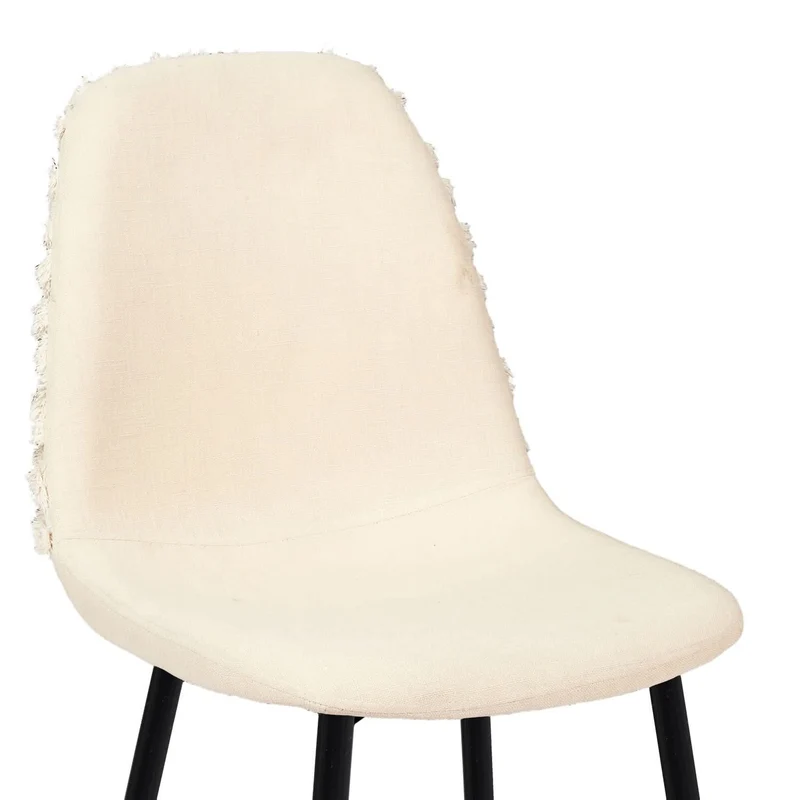 CHAISE MORA PIEDS METAL NOIR - Lot de 4