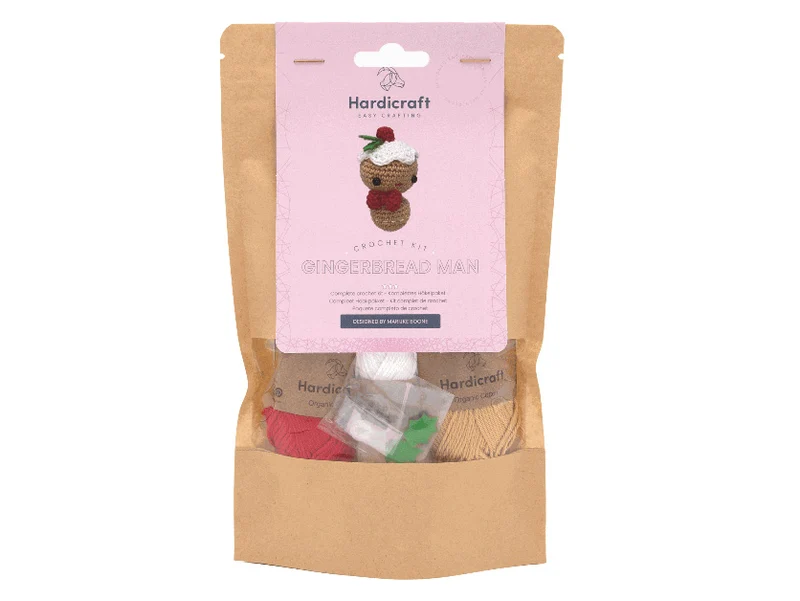 Kit crochet DIY - Mini Bonhomme en pain d'épice - Hardicraft