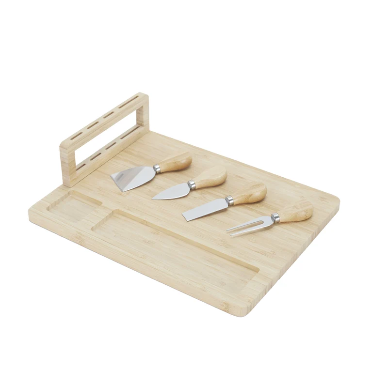 PLANCHE A FROMAGE 4 COUTEAUX BAMBOU