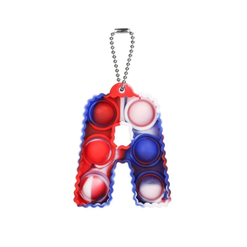 Porte-clés Pop It Lettre