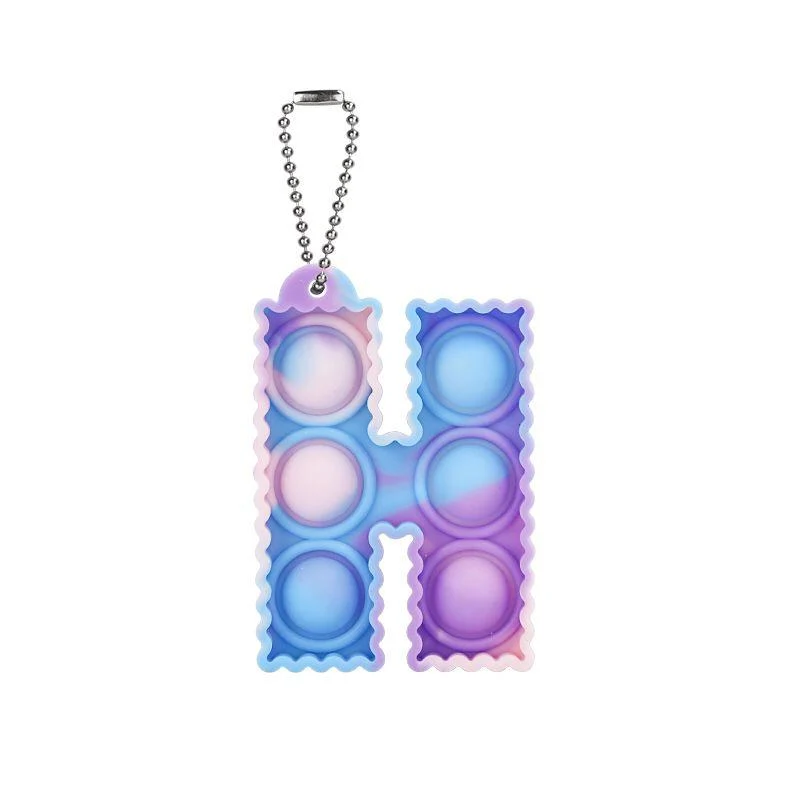 Porte-clés Pop It Lettre