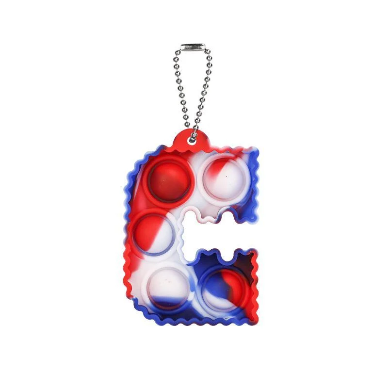 Porte-clés Pop It Lettre