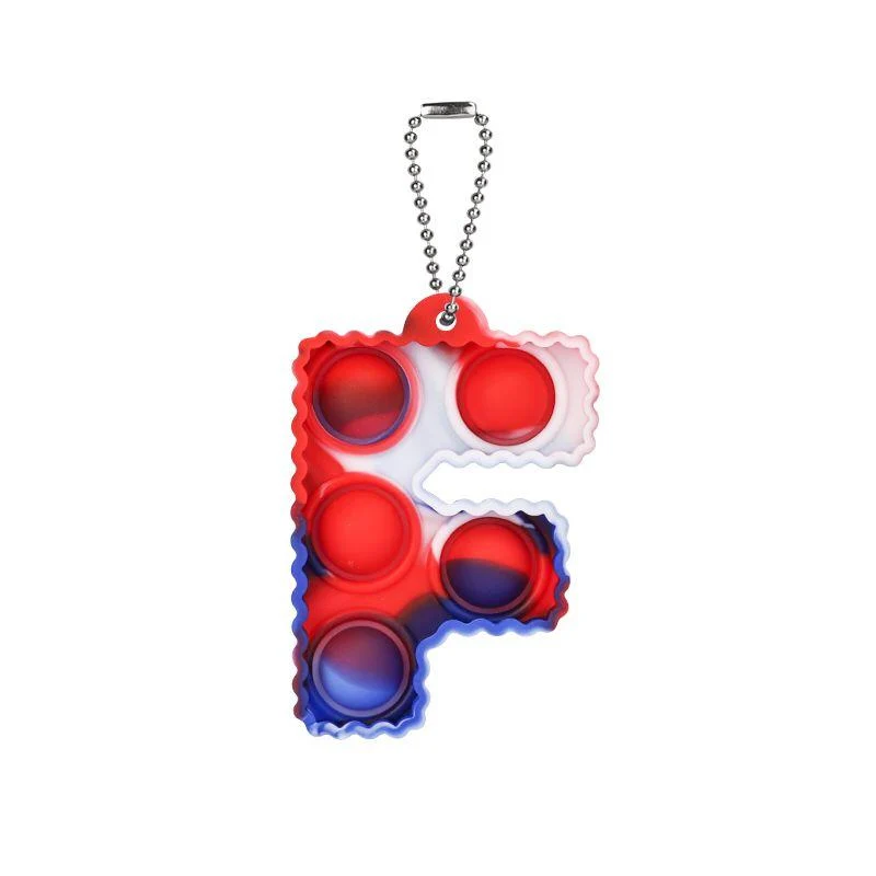 Porte-clés Pop It Lettre