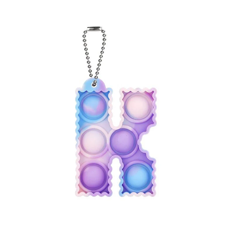 Porte-clés Pop It Lettre
