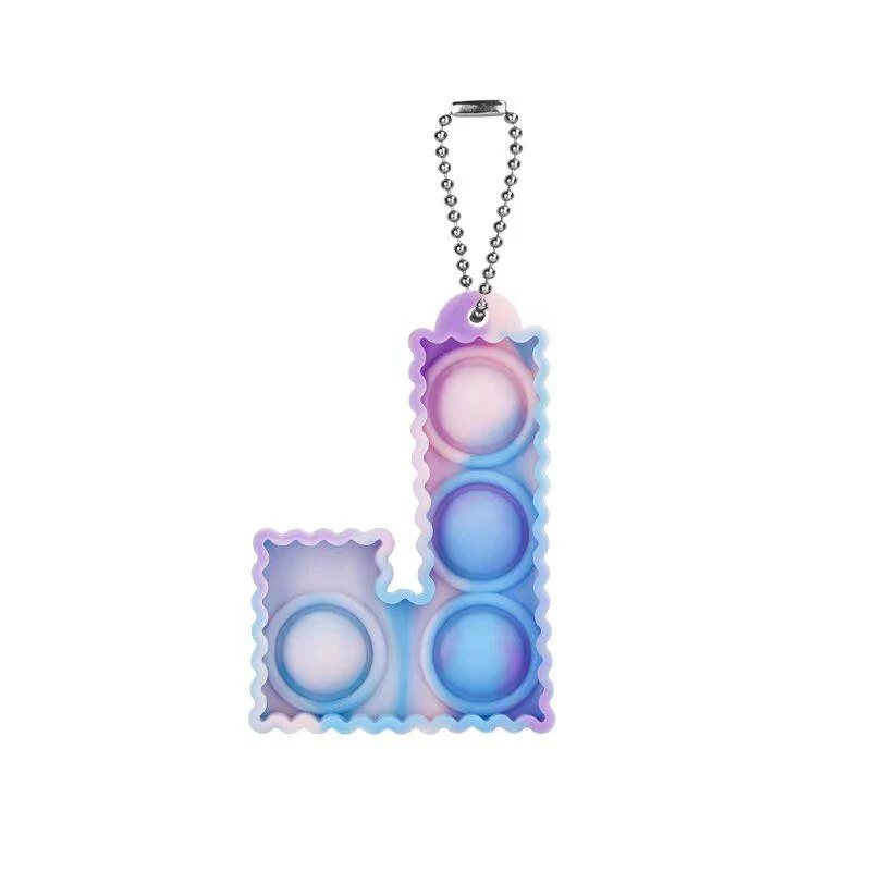 Porte-clés Pop It Lettre