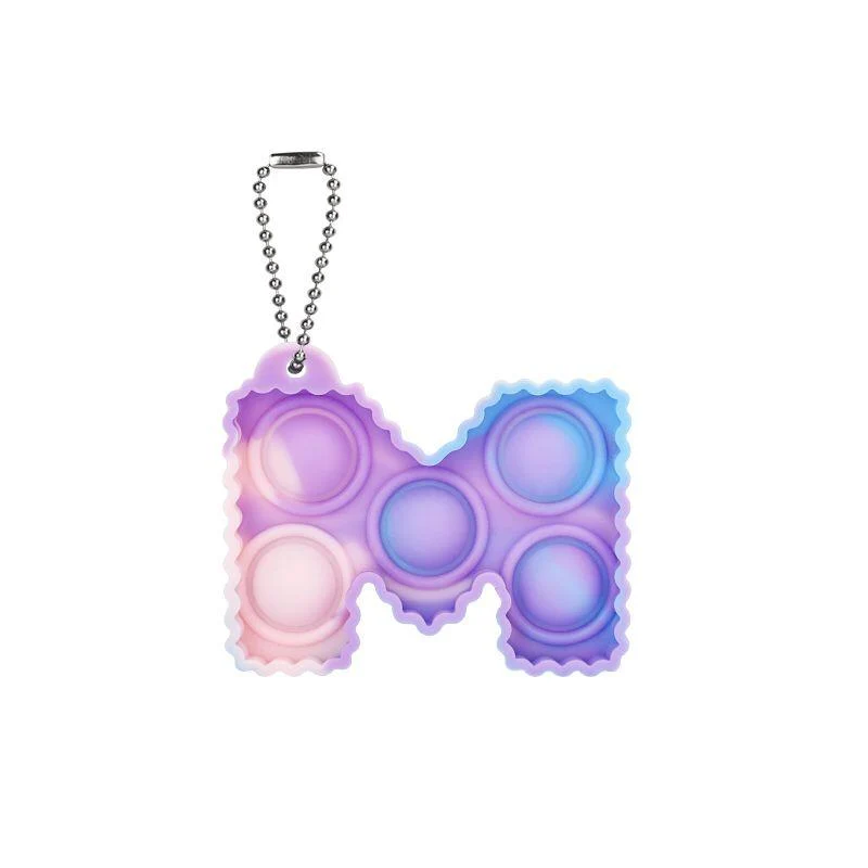 Porte-clés Pop It Lettre