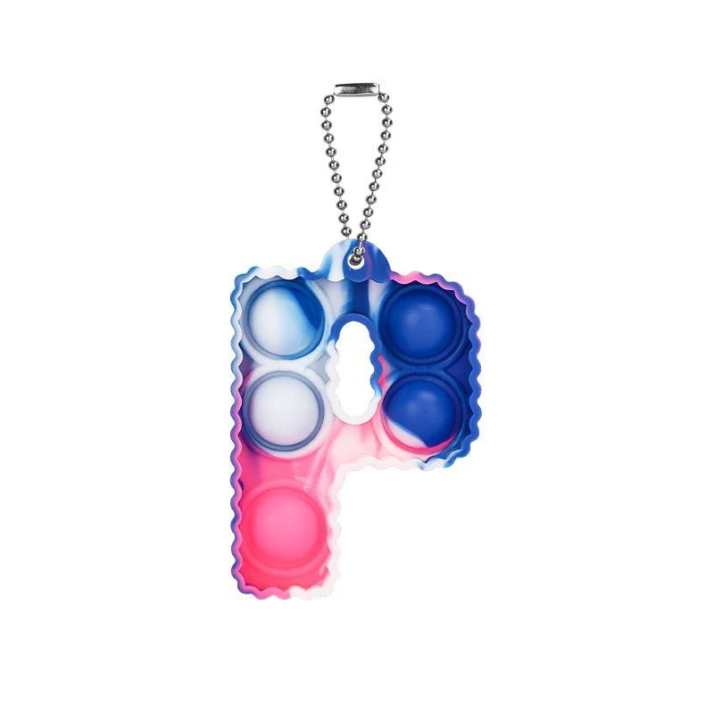 Porte-clés Pop It Lettre