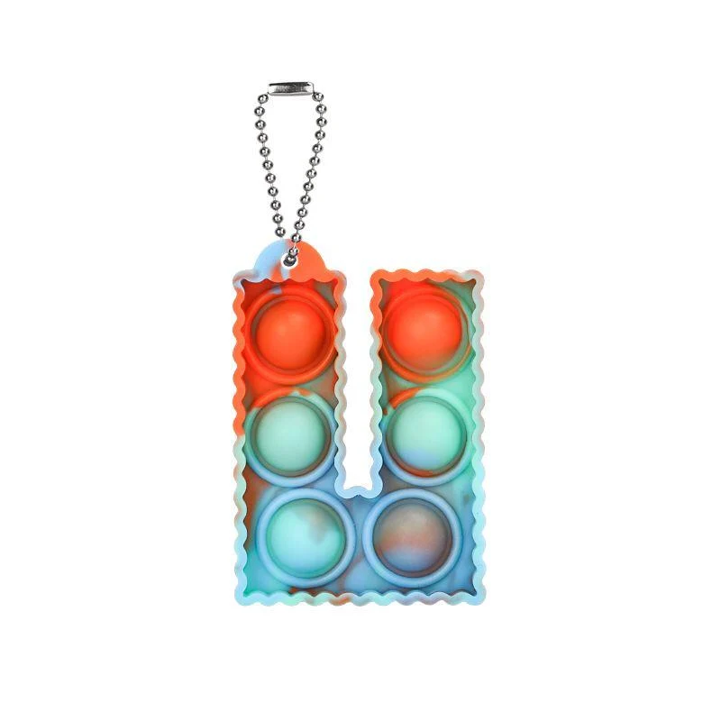 Porte-clés Pop It Lettre