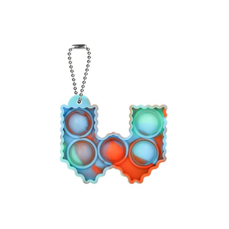 Porte-clés Pop It Lettre