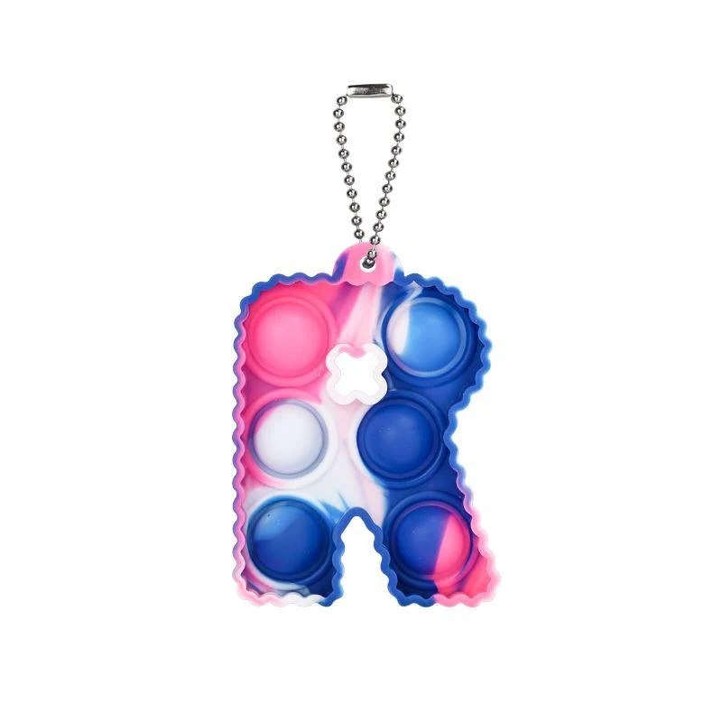 Porte-clés Pop It Lettre