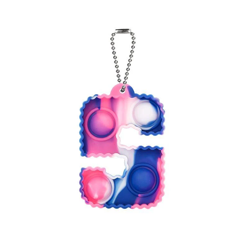 Porte-clés Pop It Lettre