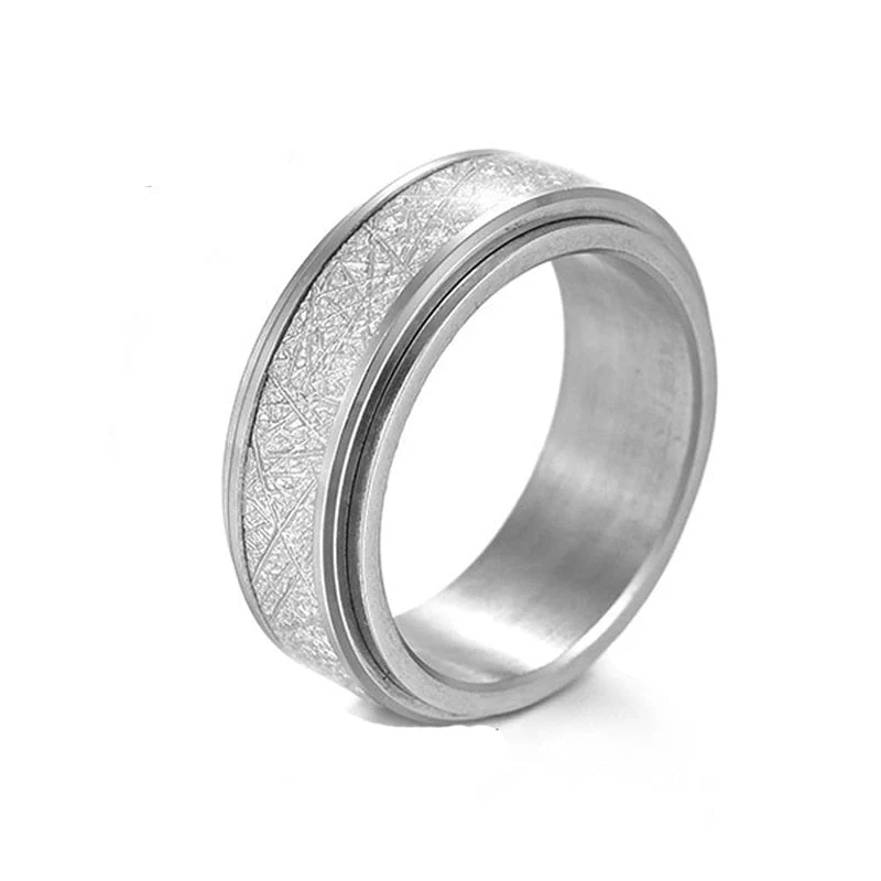 Bague anti-stress tournante Rayure