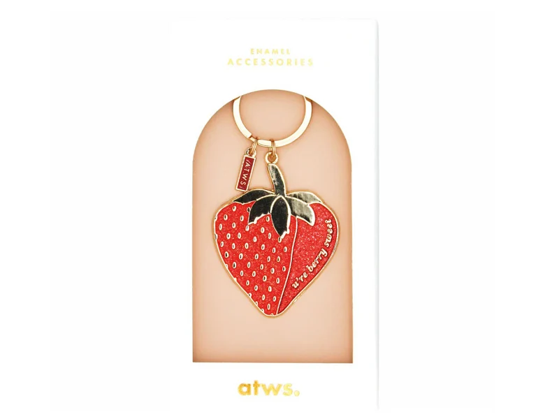 Porte-clés en émail - Strawberry - ATWS